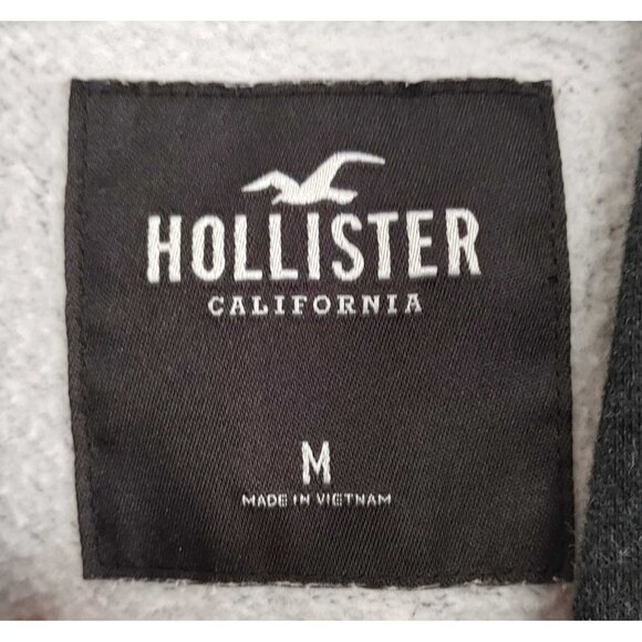 Hollister Hoodie Black Graphic Galaxy Mens Medium Paint Splatter Streetwear - Picture 4 of 6